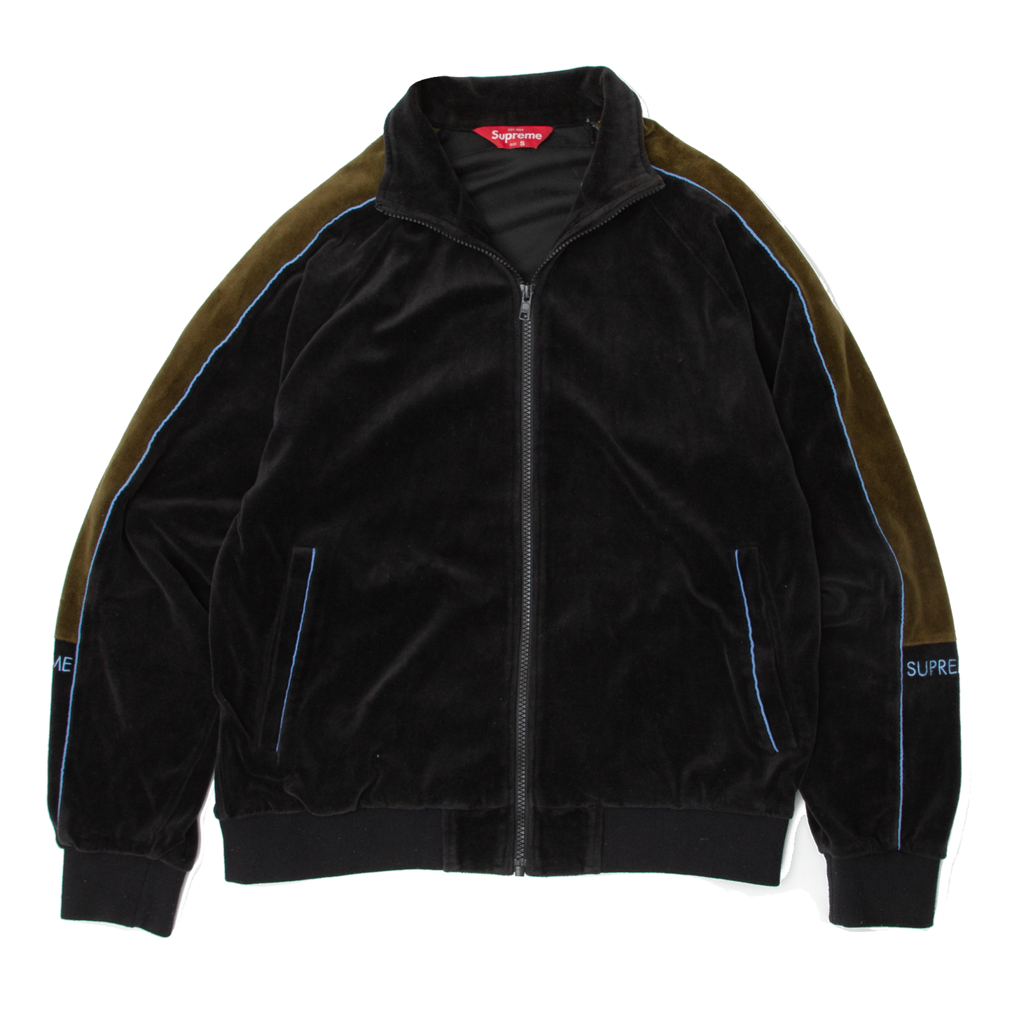 Supreme Velour Tracksuit (Black/Green) - S