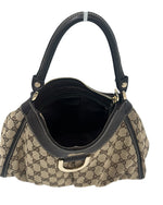 Gucci D Ring Abbey Shoulder Bag - Brown Canvas
