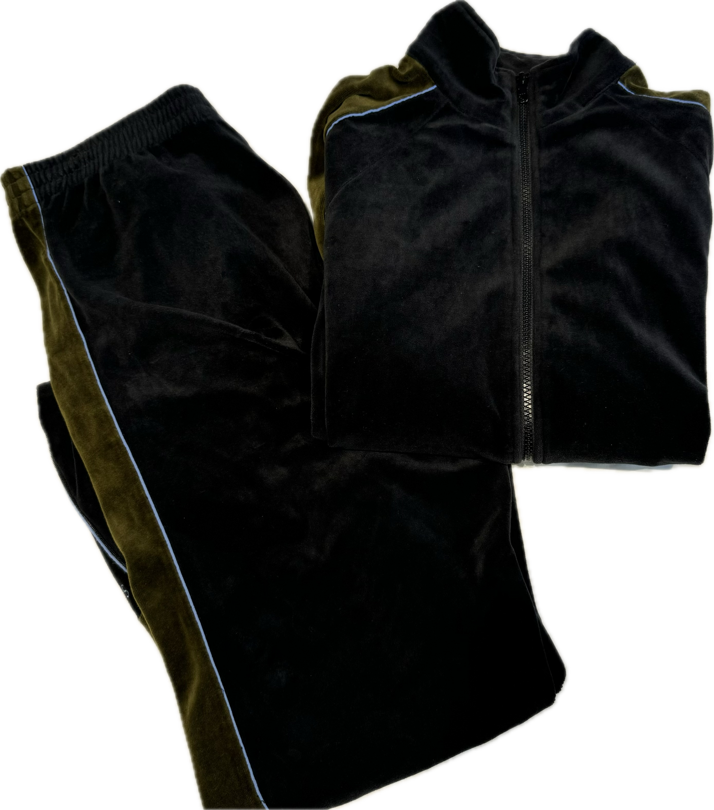 Supreme Velour Tracksuit (Black/Green) - S