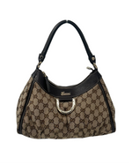 Gucci D Ring Abbey Shoulder Bag - Brown Canvas