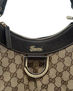 Gucci D Ring Abbey Shoulder Bag - Brown Canvas