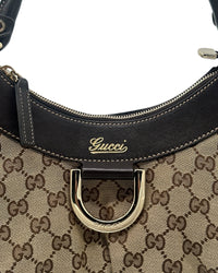 Gucci D Ring Abbey Shoulder Bag - Brown Canvas