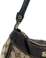 Gucci D Ring Abbey Shoulder Bag - Brown Canvas