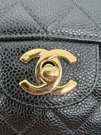 Chanel Caviar Leather Flap Bag 24k – Black