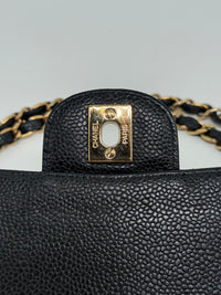 Chanel Caviar Leather Flap Bag 24k – Black