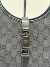 Gucci Jackie GG Canvas Shoulder Bag – Black