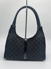 Gucci Jackie GG Canvas Shoulder Bag – Black