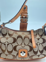 Coach Soho Signature Canvas Buckle Shoulder Bag