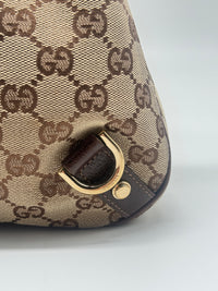 Gucci GG Canvas Abbey D-Ring Hobo Shoulder Bag – Brown