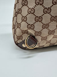 Gucci GG Canvas Abbey D-Ring Hobo Shoulder Bag – Brown