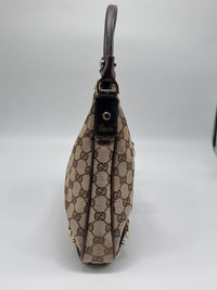Gucci GG Canvas Abbey D-Ring Hobo Shoulder Bag – Brown