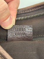 Gucci GG Canvas Abbey D-Ring Hobo Shoulder Bag – Brown