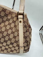 Gucci GG Canvas Abbey Tote Bag – Beige