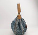 Gucci Sukey Denim GG Monogram Shoulder Bag