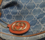 Gucci Sukey Denim GG Monogram Shoulder Bag