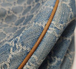 Gucci Sukey Denim GG Monogram Shoulder Bag