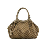 Gucci Sukey GG Monogram Canvas Shoulder Bag – Beige