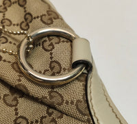 Gucci Sukey GG Monogram Canvas Shoulder Bag – Beige