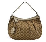 Gucci Sukey GG Monogram Canvas Shoulder Bag – Beige (Large)