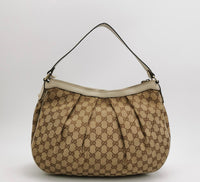 Gucci Sukey GG Monogram Canvas Shoulder Bag – Beige (Large)