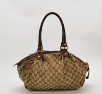 Gucci Sukey GG Monogram Canvas Shoulder Bag – Beige