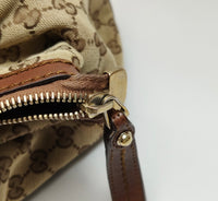 Gucci Sukey GG Monogram Canvas Shoulder Bag – Beige