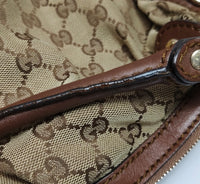 Gucci Sukey GG Monogram Canvas Shoulder Bag – Beige