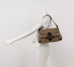 Gucci GG Canvas Horsebit Shoulder Bag
