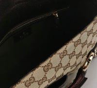 Gucci GG Canvas Horsebit Shoulder Bag