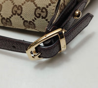 Gucci GG Canvas Horsebit Shoulder Bag