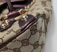 Gucci GG Canvas Horsebit Shoulder Bag