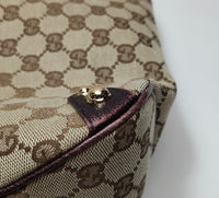 Gucci GG Canvas Horsebit Shoulder Bag
