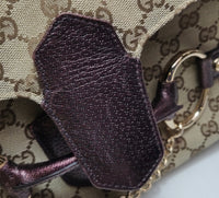 Gucci GG Canvas Horsebit Shoulder Bag