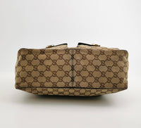 Gucci Abbey Pocket Canvas Shoulder Bag