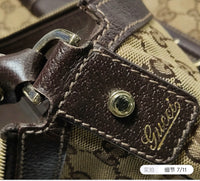 Gucci Abbey Pocket Canvas Shoulder Bag