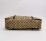 Gucci GG Monogram Canvas Tote – Black Leather Trim