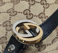 Gucci GG Monogram Canvas Tote – Black Leather Trim