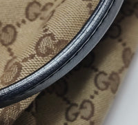 Gucci GG Monogram Canvas Tote – Black Leather Trim
