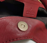 Gucci Charlotte GG Embossed Leather Tote – Burgundy