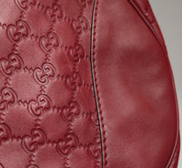 Gucci Charlotte GG Embossed Leather Tote – Burgundy