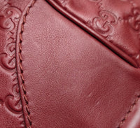 Gucci Charlotte GG Embossed Leather Tote – Burgundy