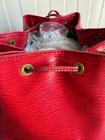 Louis Vuitton Noé GM Epi Leather Shoulder Bag – Red