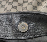 Gucci GG Monogram Canvas Shoulder Bag – Black Leather Trim