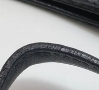 Gucci GG Monogram Canvas Shoulder Bag – Black Leather Trim