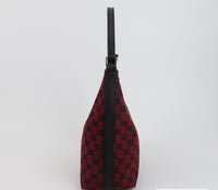 Gucci GG Monogram Canvas Shoulder Bag – Red