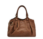 Gucci Sukey GG Embossed Leather Tote – Brown