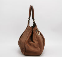 Gucci Sukey GG Embossed Leather Tote – Brown