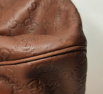 Gucci Sukey GG Embossed Leather Tote – Brown