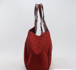 Gucci GG Canvas Leather Tote – Red