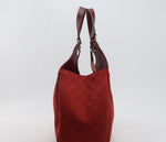 Gucci GG Canvas Leather Tote – Red